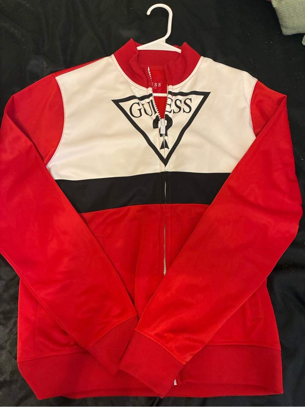 Guess color block zip up